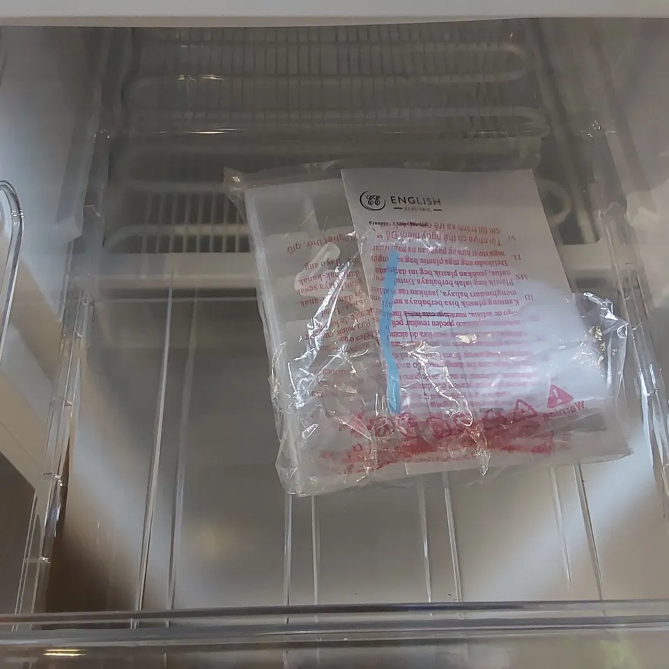 ENGLISH ELECTRIC UPRIGHT TALL FREEZER EEF170H 168L LITRES 55CM WIDE - WHITE