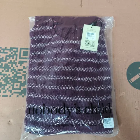 BAGGED NOBODY'S CHILD INGRID MIDI DRESS IN PURPLE SIZE UK 8