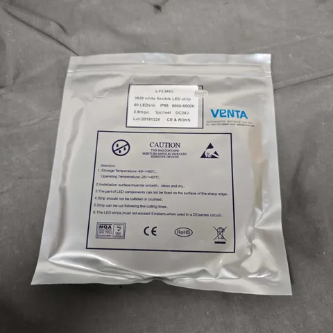 APPROXIMATELY 20 VENTA WHITE LED FLEXIBLE LIGHTING STRIPS