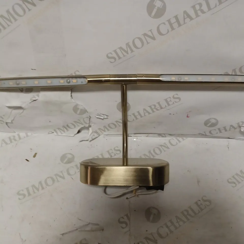 LITHO LED WALL LIGHT - GOLD EFFECT FINISH