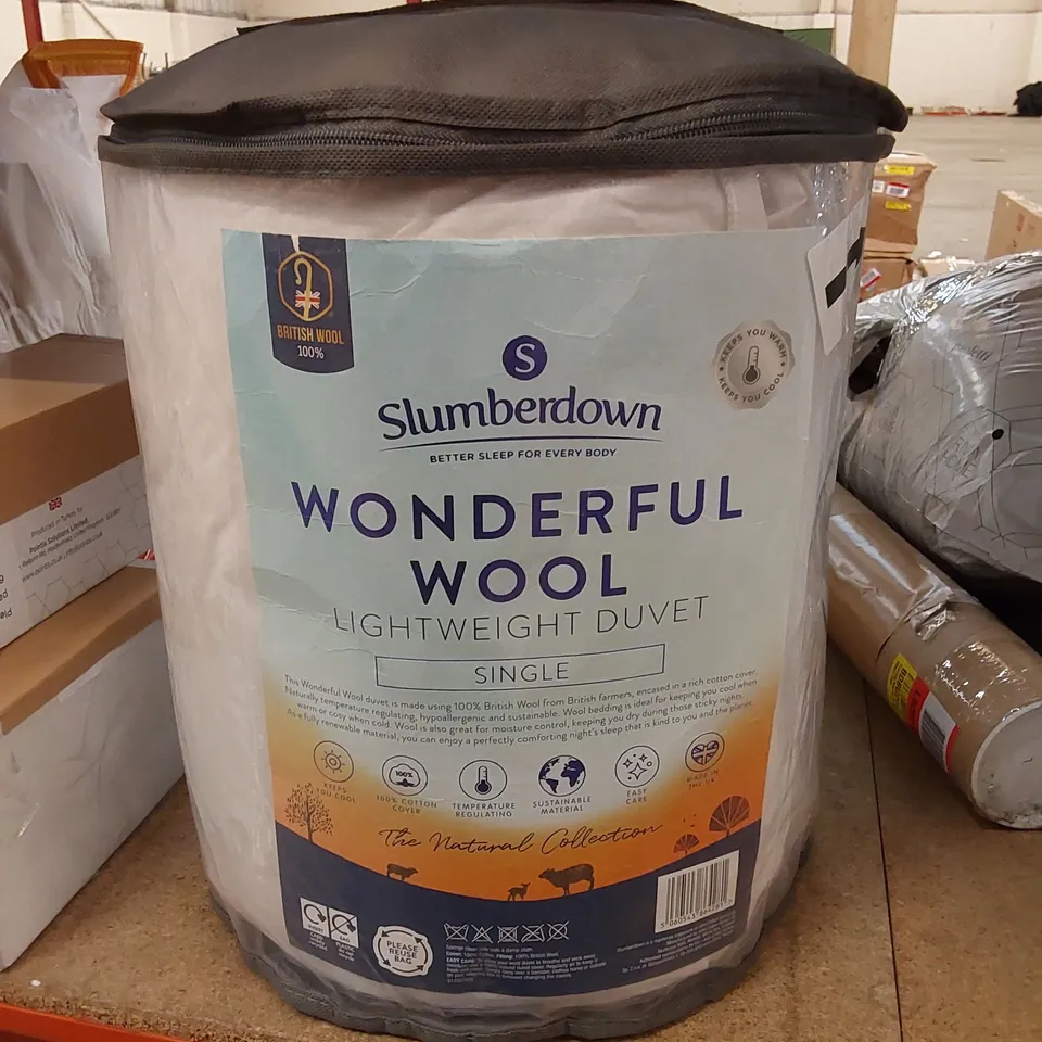 BAGGED SLUMBERDOWN WONDERFUL WOOL DUVET // SIZE: SINGLE 
