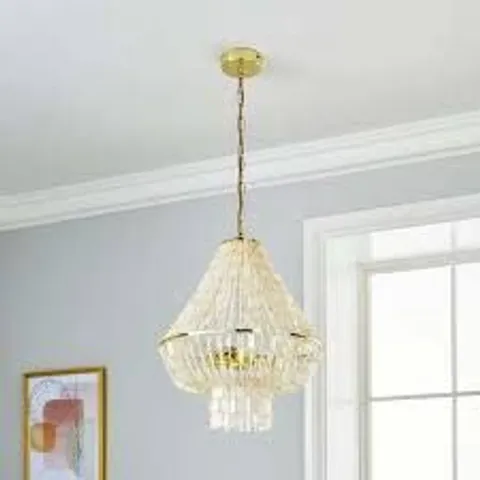 BOXED ABANNA 3 LIGHT CHANDELIER