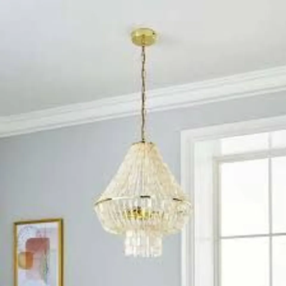 BOXED ABANNA 3 LIGHT CHANDELIER