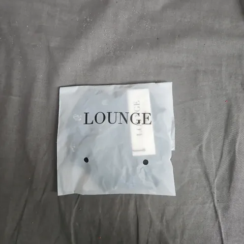 LOUNGE DITSY THONG SET – BLACK, SIZE M