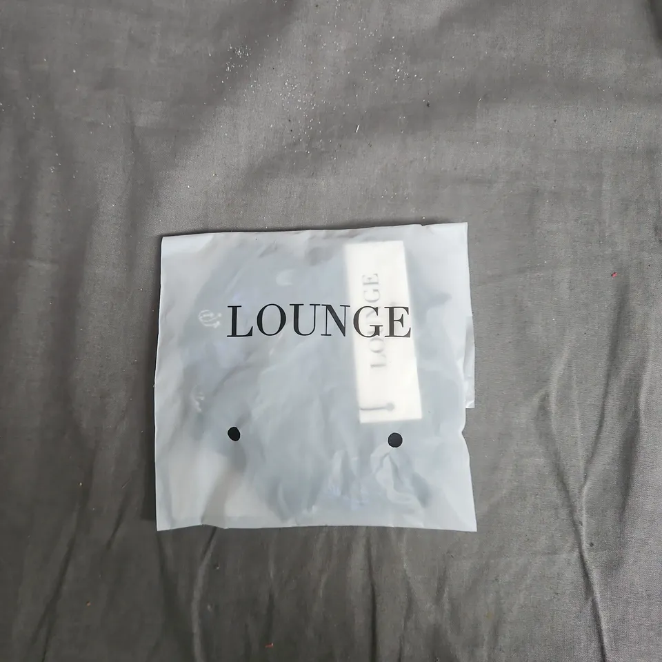 LOUNGE DITSY THONG SET – BLACK, SIZE M