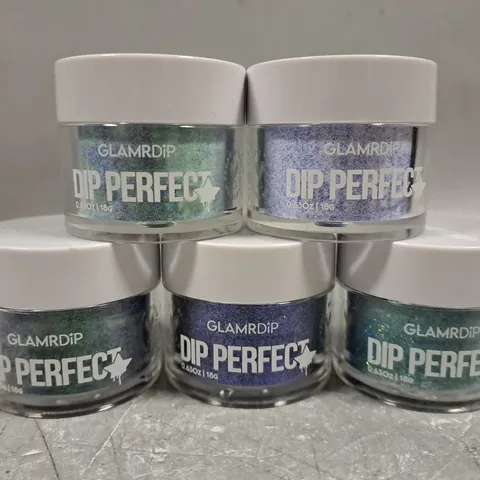 5 ASSORTED GLAMDRIP DIP PERFECT - JUBILEE, WHIRL, LUSTRE, SPECTRA, KINETIC 