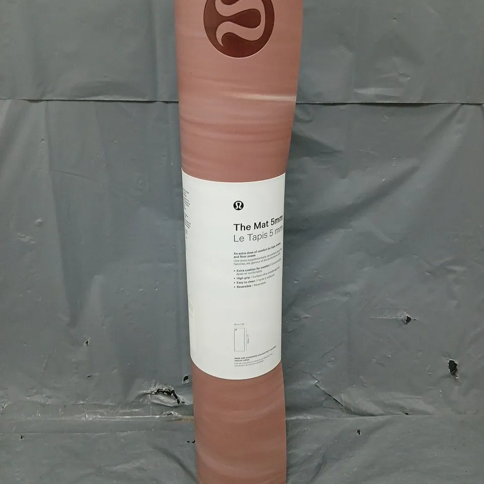 LULULEMON THE MAT 5MM 66 X 180CM - PINK MARBLE - COLLECTION ONLY 