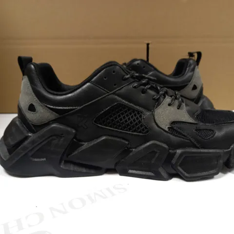 KOI BLACK CHUNKY VEGAN TRAINERS