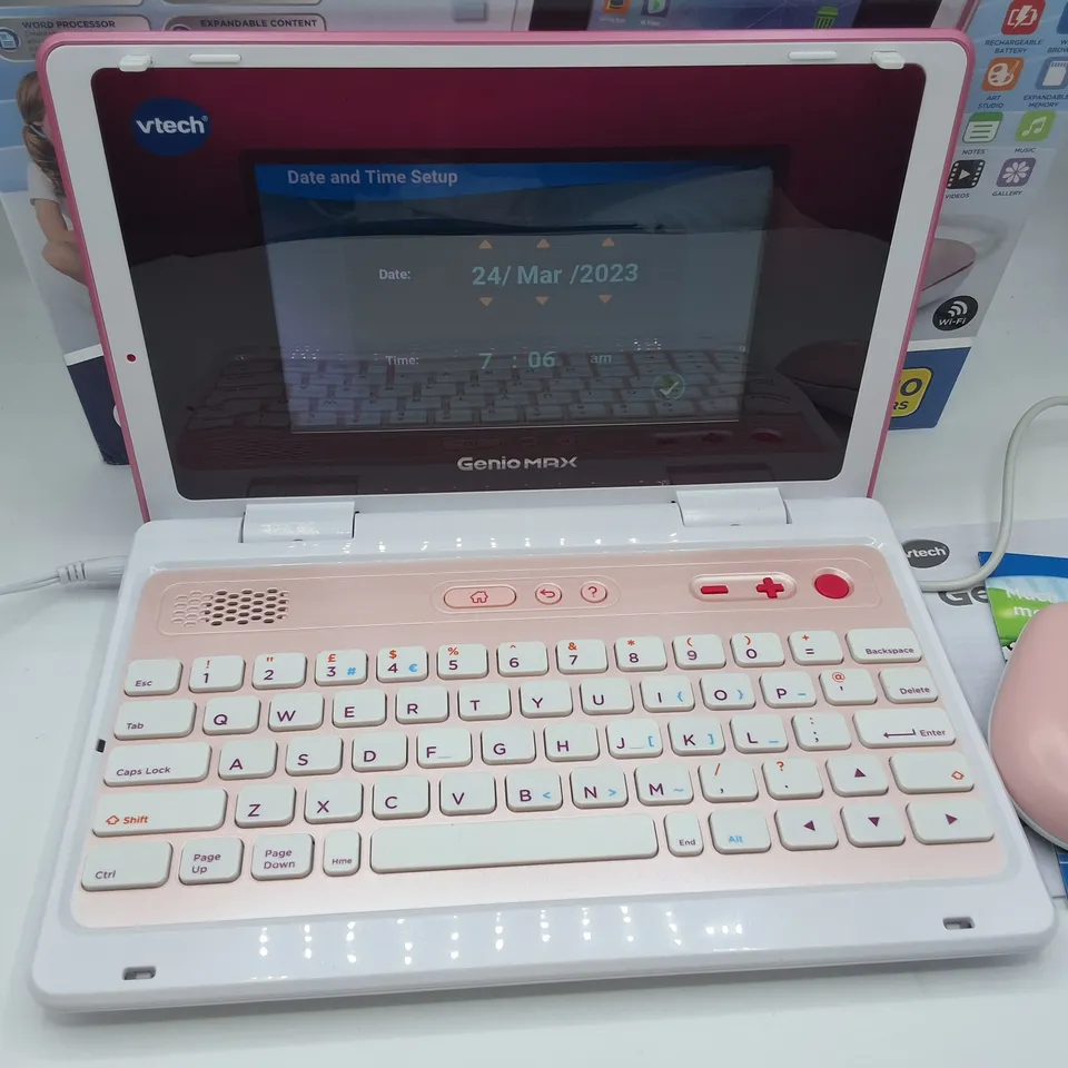 BOXED VTECH GENIO MAX MY FIRST LAPTOP - PINK