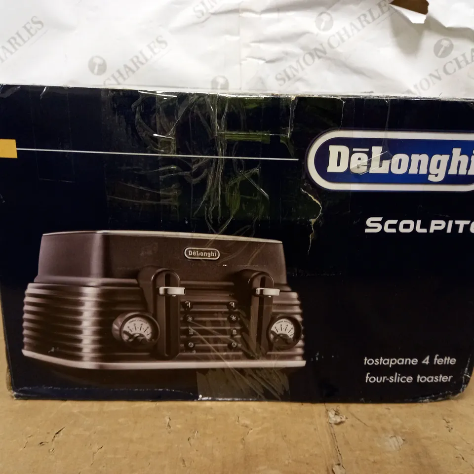 DE'LONGHI SCOLPITO 4 SLOT TOASTER
