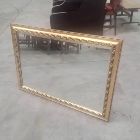 ANTIQUE FRAMED LARGE PUB MIRROR