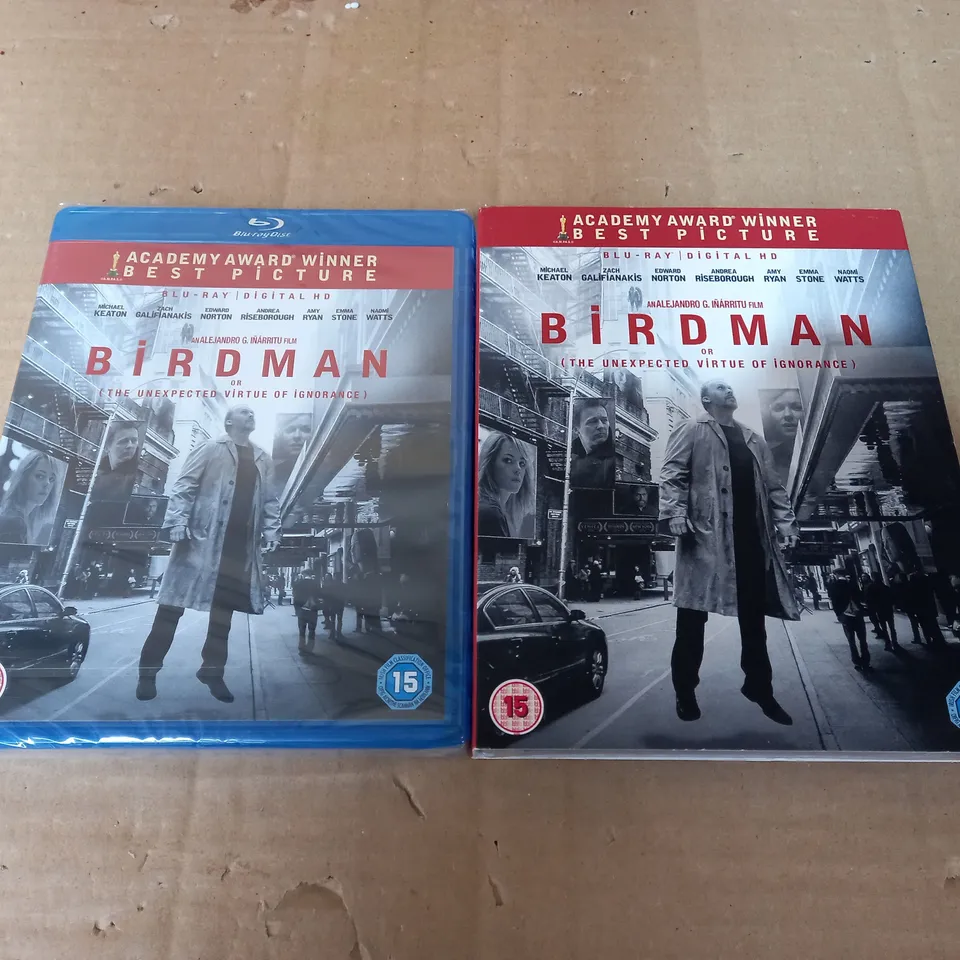 LOT OF APPROXIMATELY 30 SEALED 'BIRDMAN' BLU-RAYS