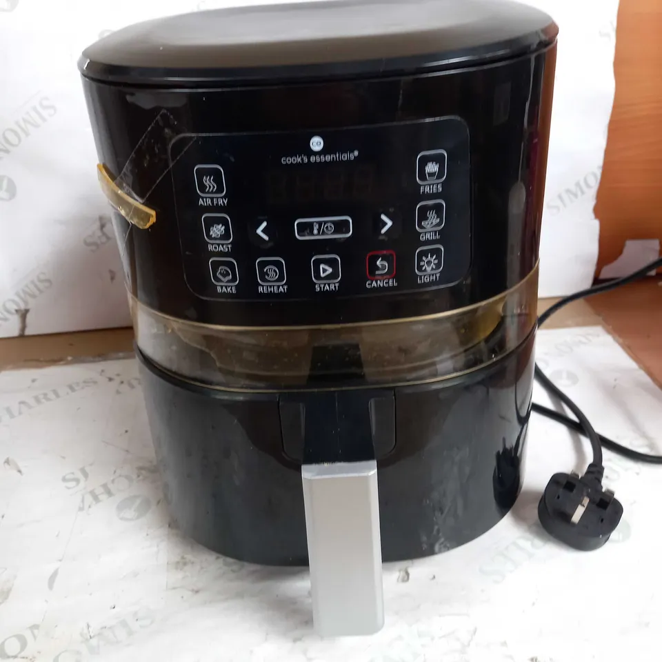 COOK'S ESSENTIALS 4.0L AIR FRYER - BLACK