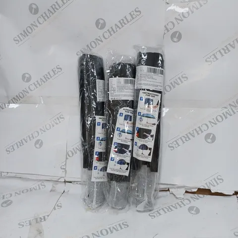 LOT OF 3 BLACK UMBRELLAS 