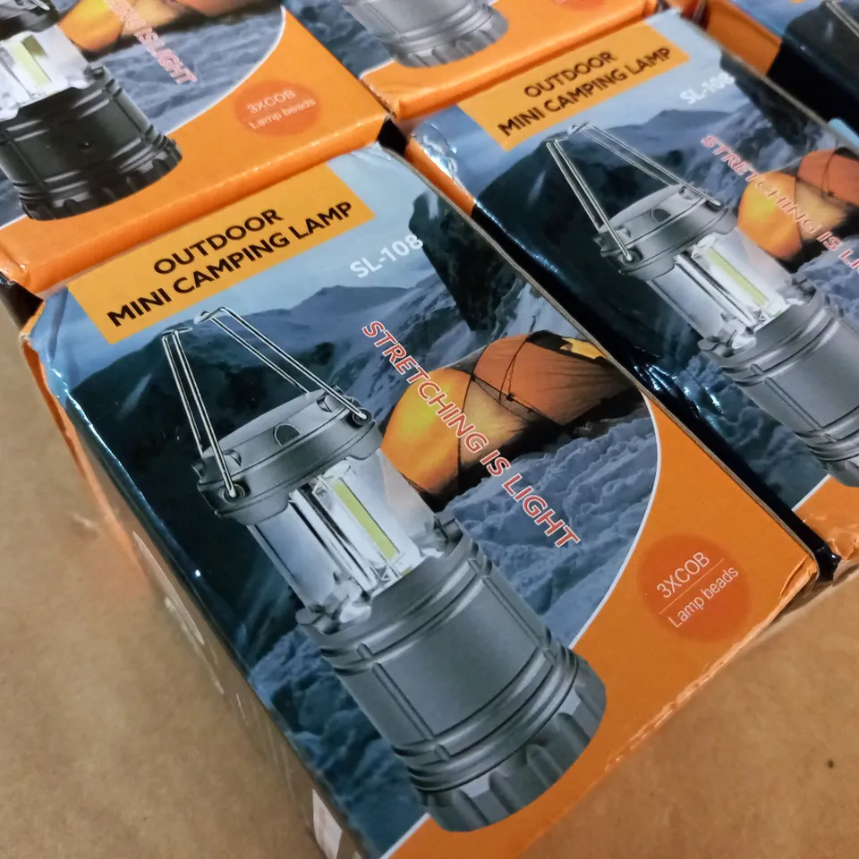 LOT OF 6 BOXED OUTDOOR MINI CAMPING LIGHTS