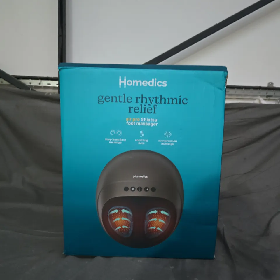 BOXED HOMEDICS GENTLE RHYTHMIC RELIEF AIR PRO SHIATSU FOOT MASSAGER