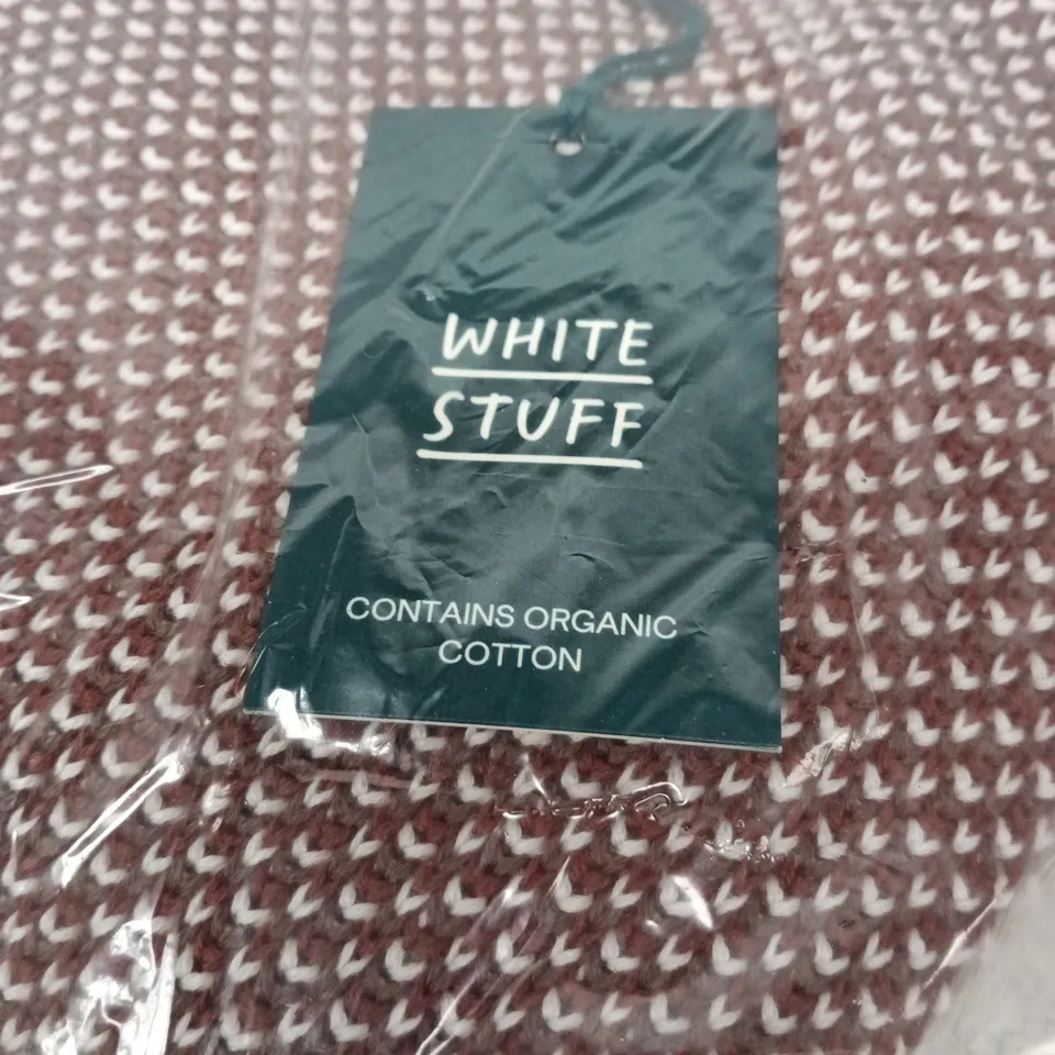 WHITE STUFF ATTADALE CREW NECK PATTERN JUMPER LARGE TAGGED