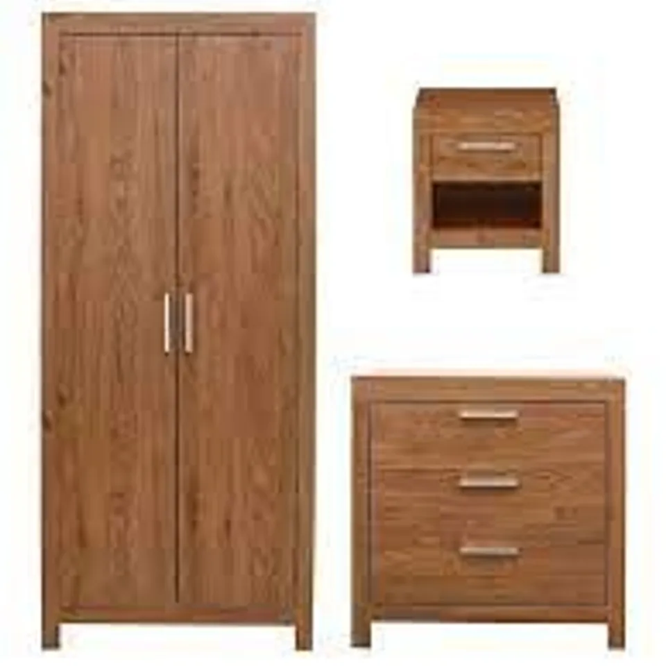 BOXED GRADE 1 CUBA BEDROOM PACK - OAK (4 BOXES)
