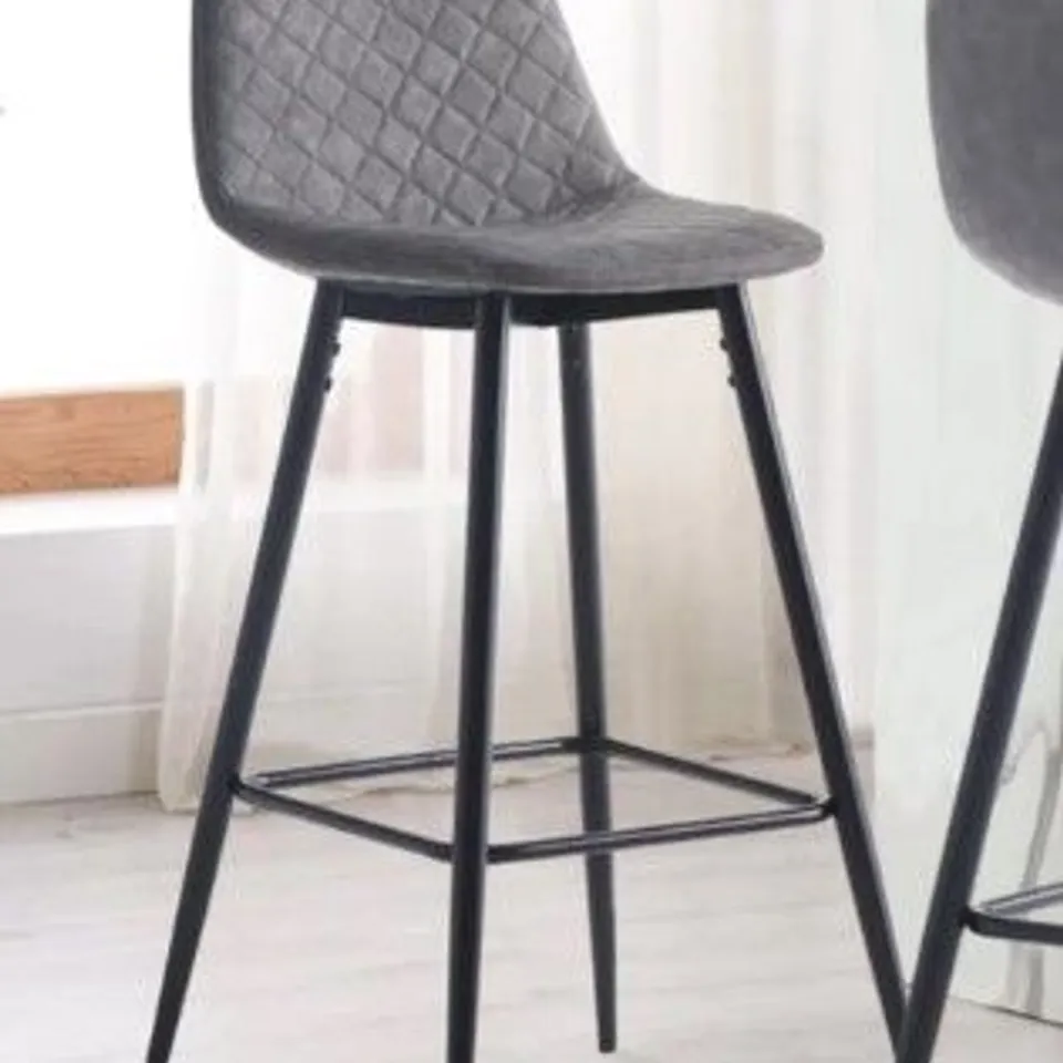 BOXED PAIR OF MURRAY GREY BARSTOOLS