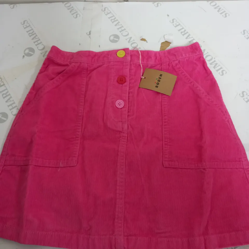 MINI BODEN DENIM SKIRT IN PINK - 13-14Y