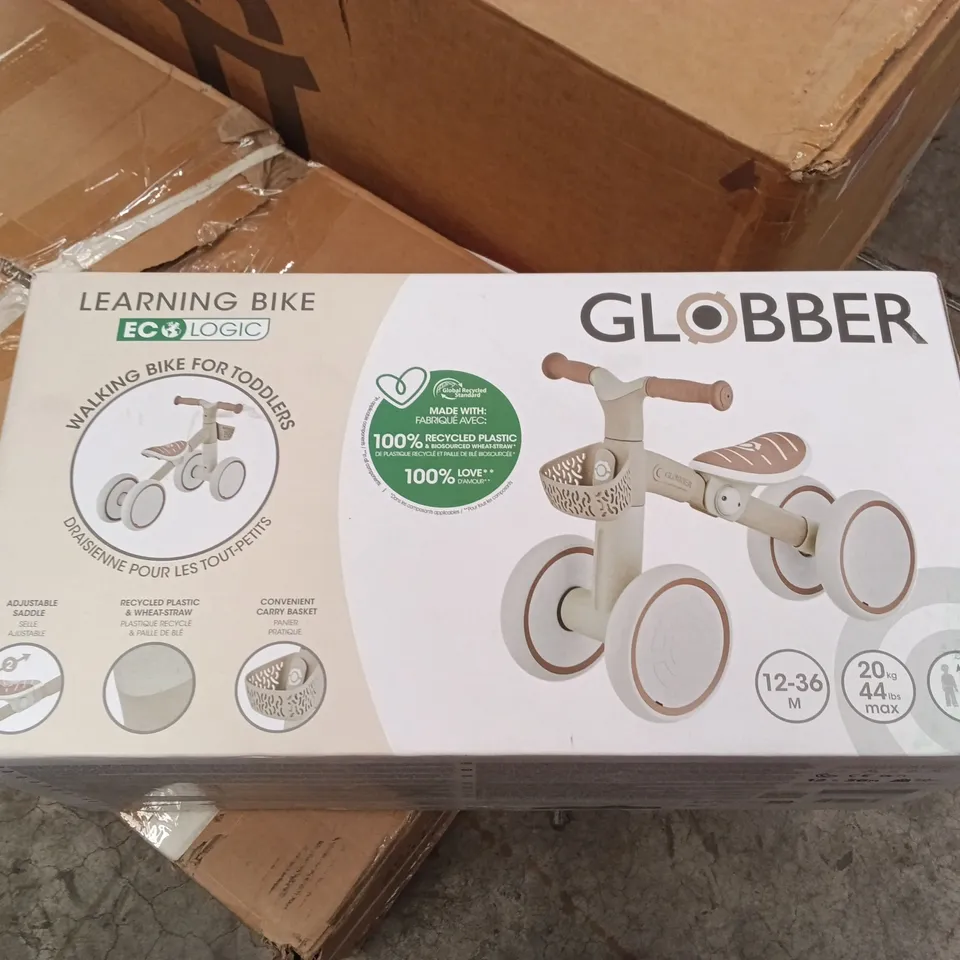 BOXED GLOBBER LEARNING BIKE ECO TODDLER BALANCE BIKE (1 BOX)