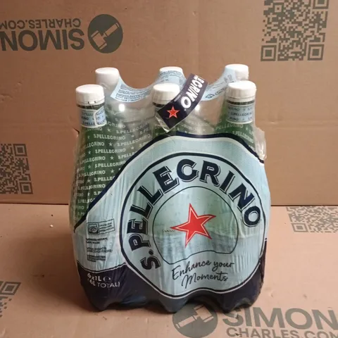 SAN PELLEGRINO SPARKLING MINERAL WATER – 6 X 1L BOTTLES (UNOPENED)