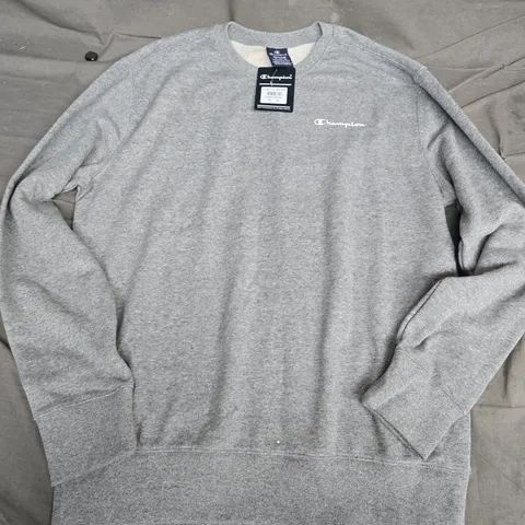 CHAMPION GREY CREWNECK SWEATSHIRT – MEDIUM (MEN'S)