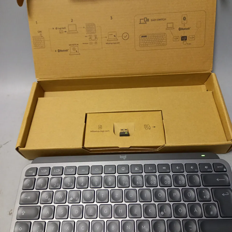 BOXED LOGITECH MX KEYS MINI BLUETOOTH KEYBOARD IN GREY