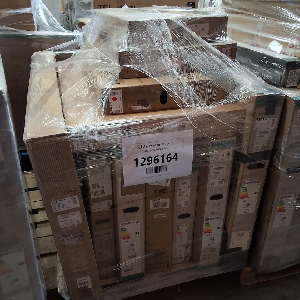 PALLET CONTAINING APPROXIMATELY 11 DAMAGED TVS