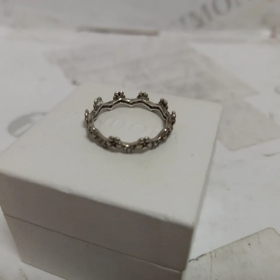 PANDORA CROWN RING SIZE 60