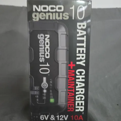 BOXED AND SEALED NOCO GENIUS 10 BATTERY CHARGER