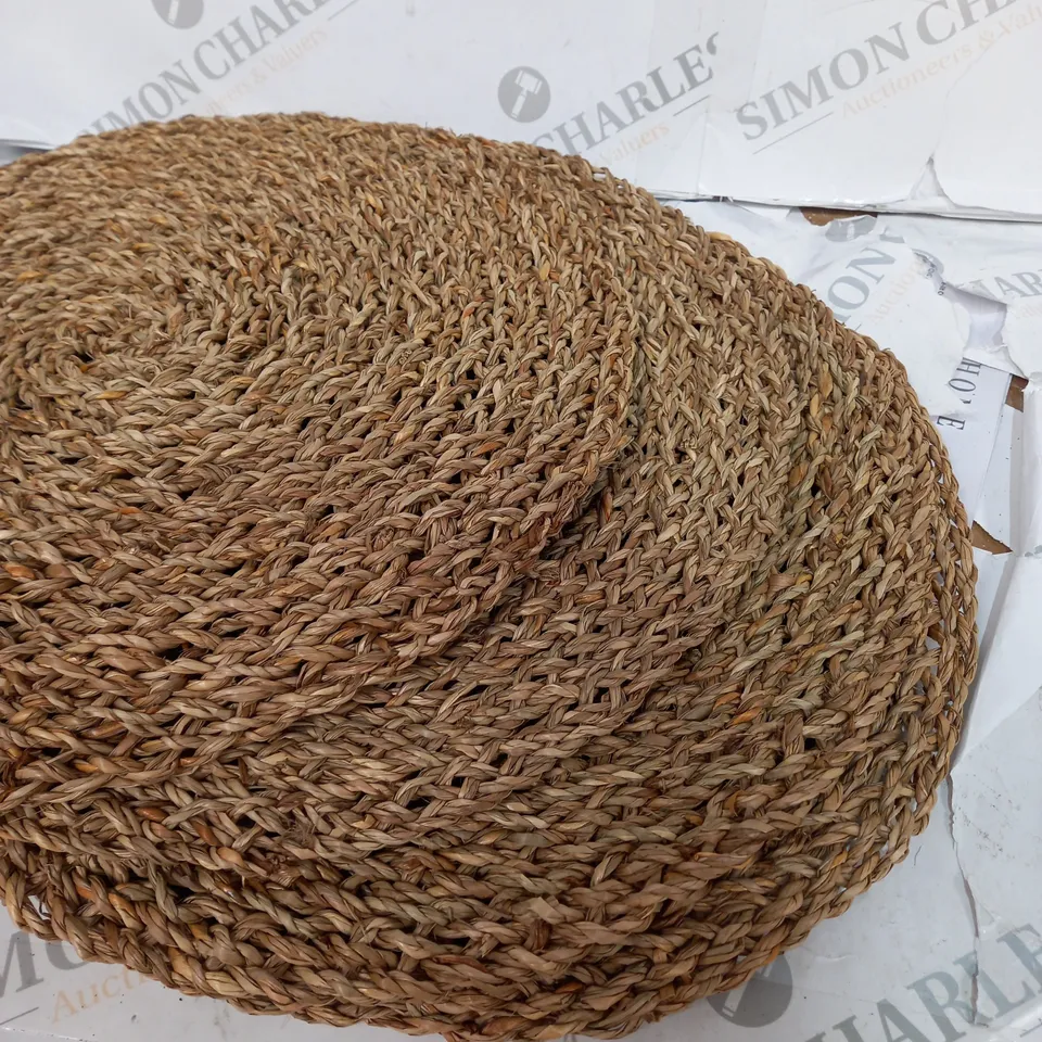 4 X RATTAN PLACE MATS WOVEN STYLE