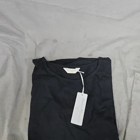 DANNII MINOGUE PETITE  LACE TSHIRT – BLACK, WOMEN'S UK 2XL