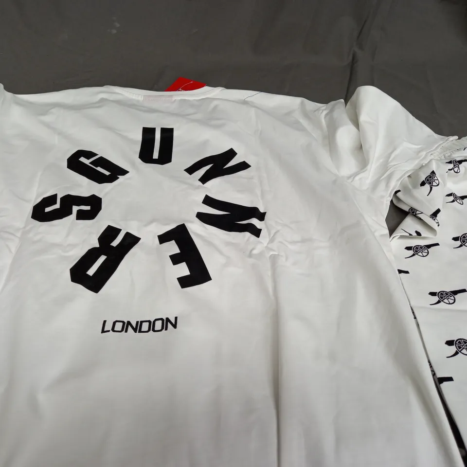 ARSENAL FOOTBALL CLUB WHITE PYJAMAS - XL