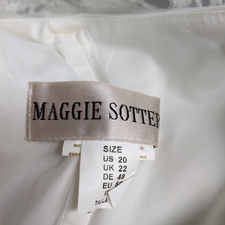 MAGGIE SOTTERO ALL IVORY WEDDING DRESS, UK 22