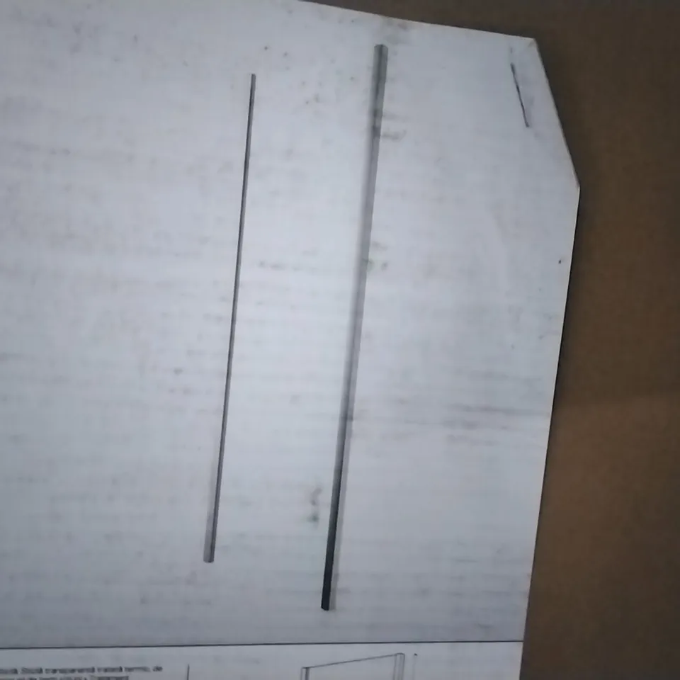 BOXED BELOYA 76CM FIXED SHOWER PANEL CLEAR