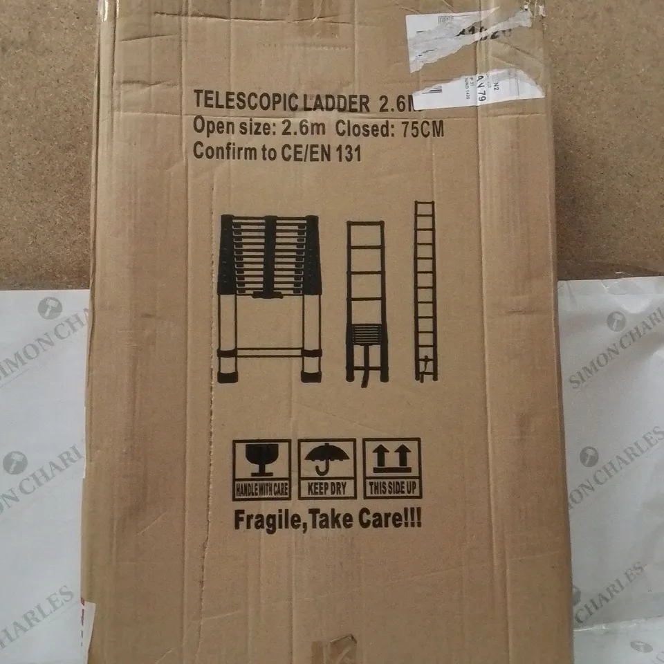 BOXED 2.6M TELESCOPIC LADDER