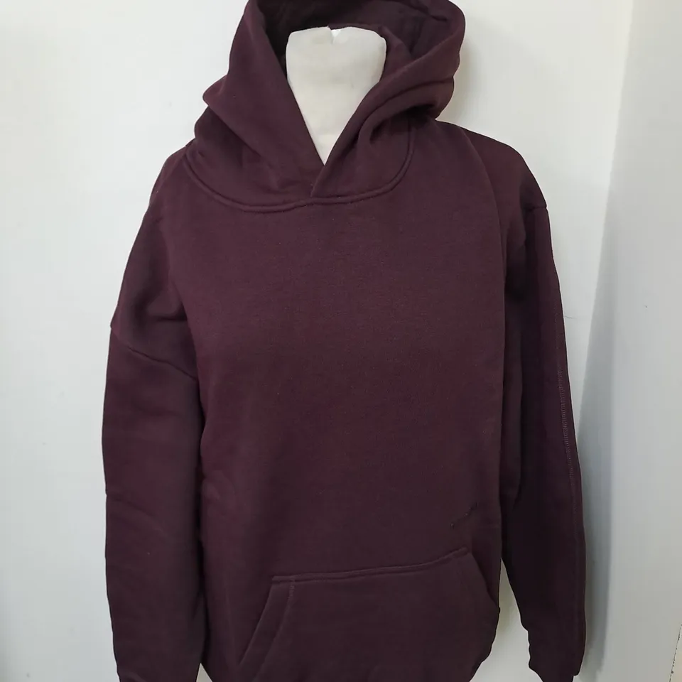 GYMKING BURGUNDY CASUAL HOODIE SIZE XS