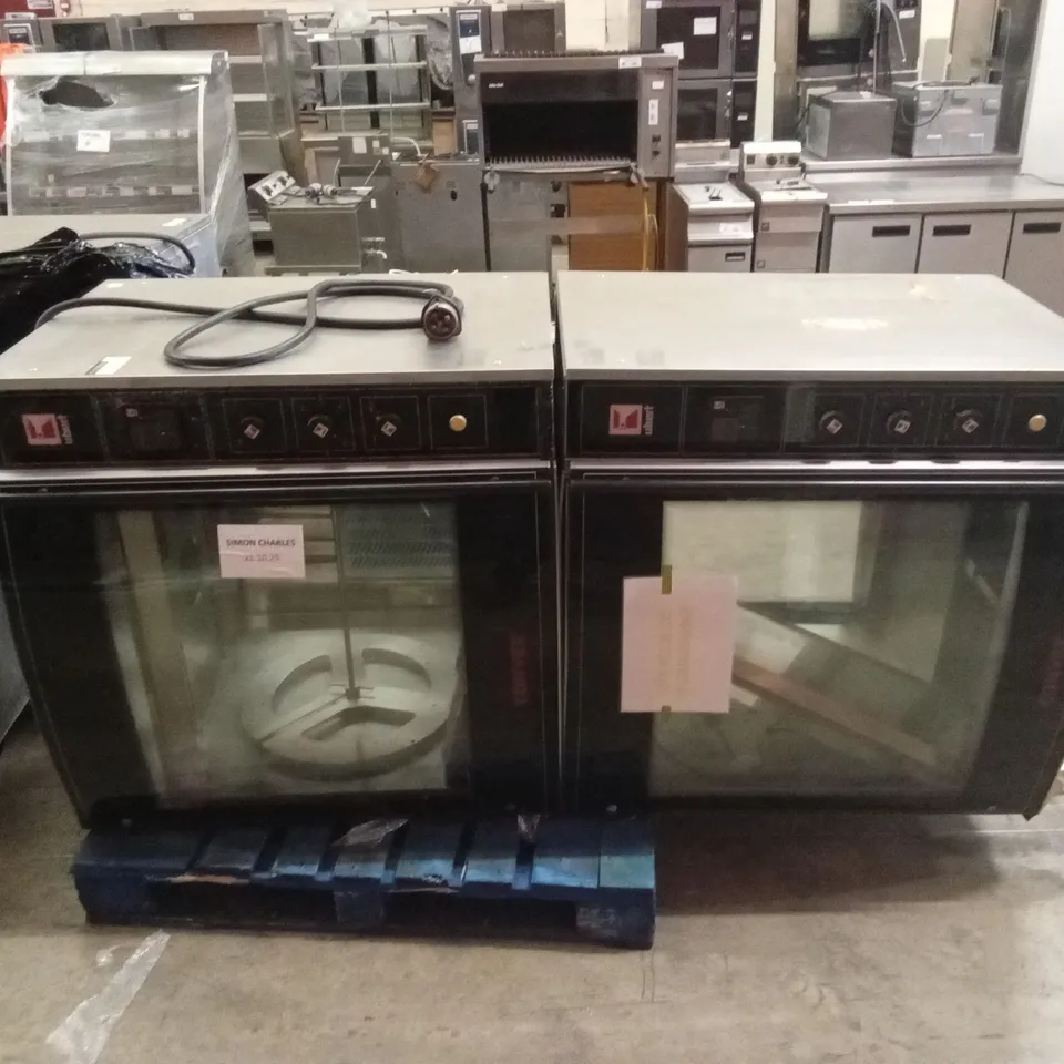 UBERT CONVEX COMMERCIAL KITCHEN DOUBLE ROTISSERIE OVEN
