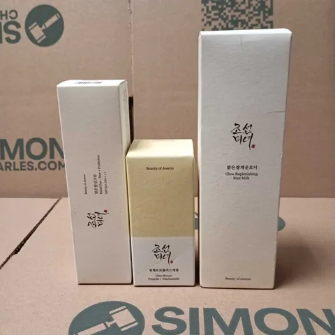 3 X BEAUTY OF JOSEON COSMETIC PRODUCTS TO INCLUDE: GLOW REPLENISHING RICE MILK 