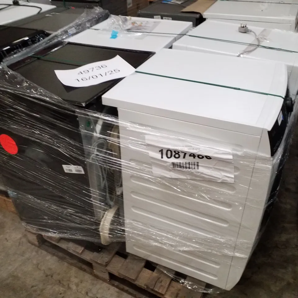 PALLET OF APPROXIMATELY 4 UNPROCESSED RAW RETURN WHITE GOODS TO INCLUDE;