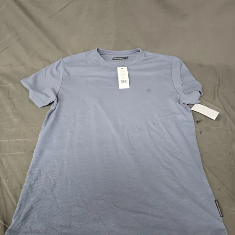 FRENCH CONNECTION MEN'S T‑SHIRT – LIGHT BLUE MÉLANGE, SIZE M