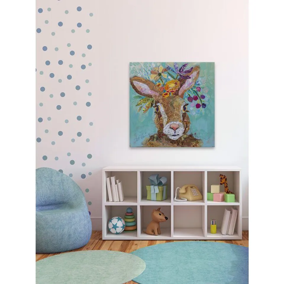 BOXED CRUTCHER CANVAS ART - 45CM H X 45CM W X 2CM D