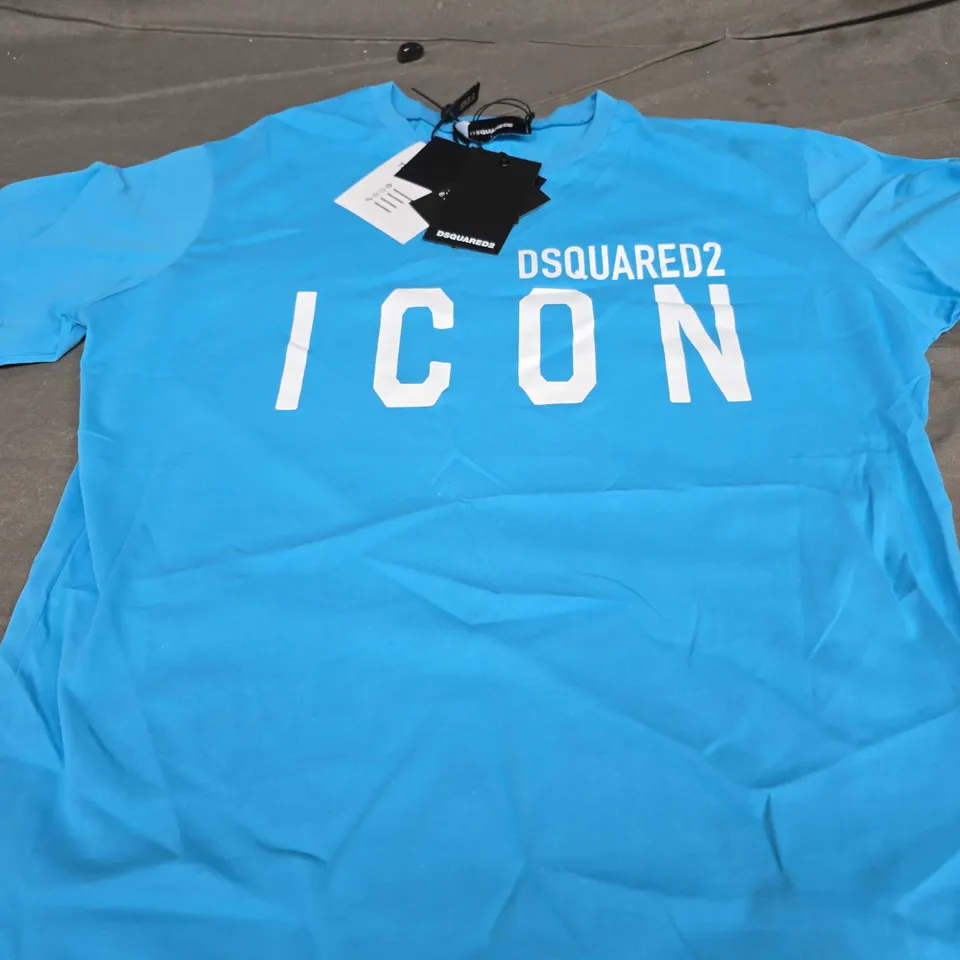 DSQUARED2 LOGO PRINTED COOL TEE - SIZE LARGE