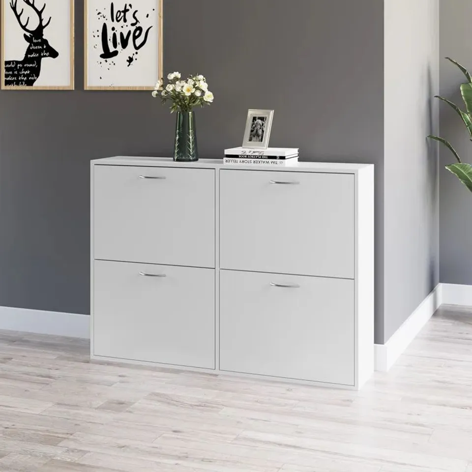BOXED 24 PAIRS SHOE STORAGE CABINET 