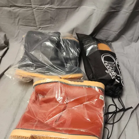 BOX OF APPROXIMATELY 10 ASSORTED PAIRS OF SHOES AND FOOTWEAR ITEMS IN VARIOUS COLOURS, STYLES, AND SIZES - COLLECTION ONLY