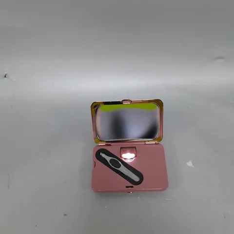 SIMPLY BEAUTY MAGNIFICATION MIRROR WITH LED, TWEEZERS & CRYSTAL NAIL FILE IN BLUSH/ROSE