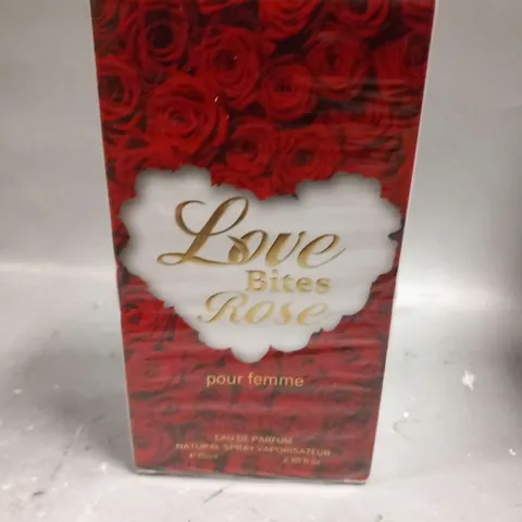 BOXED AND SEALED LOVE BITES ROSE POUR FEMME EAU DE PARFUM 85ML