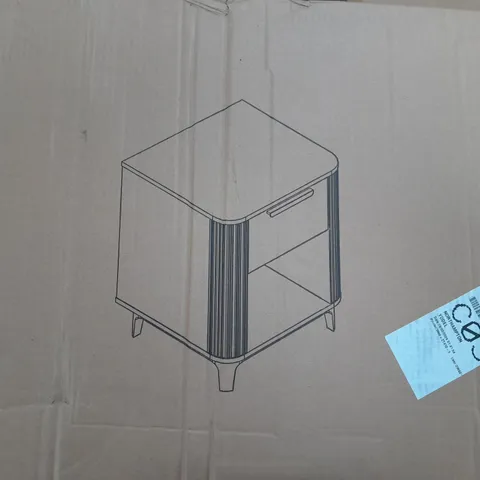 BOXED CARINA 1 DRAWER BEDSIDE CHEST - COLLECTION ONLY 