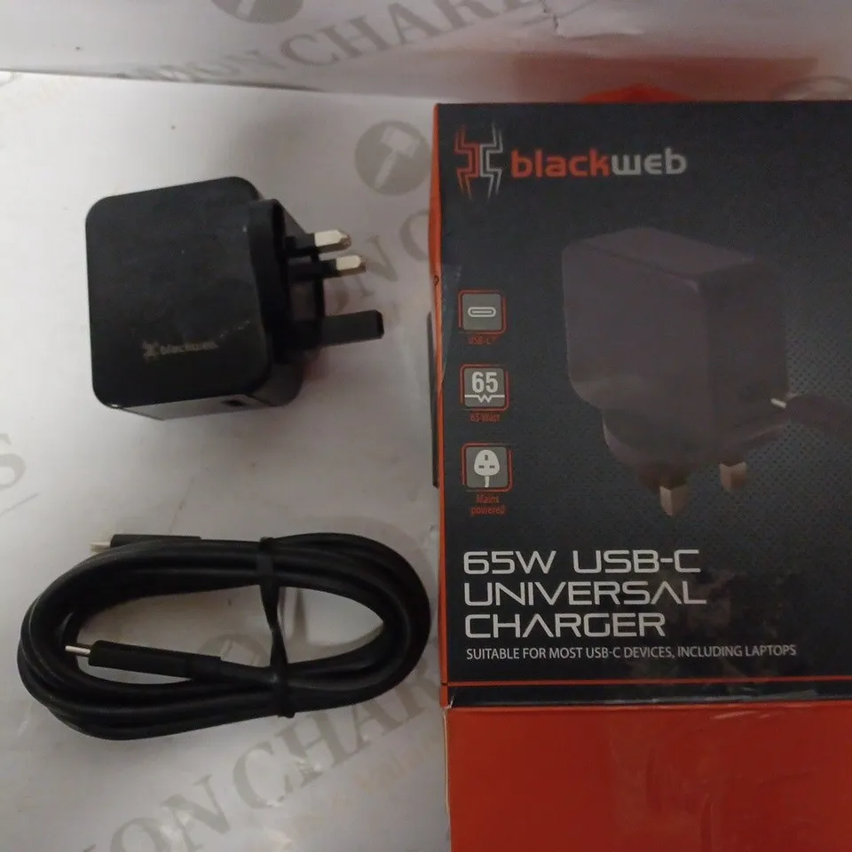 BLACKWEB 65W USB-C UNIVERSAL CHARGER